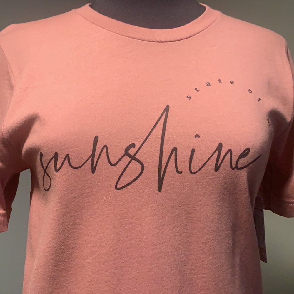 NEW short sleeve sunshine state of mind tee shirt top